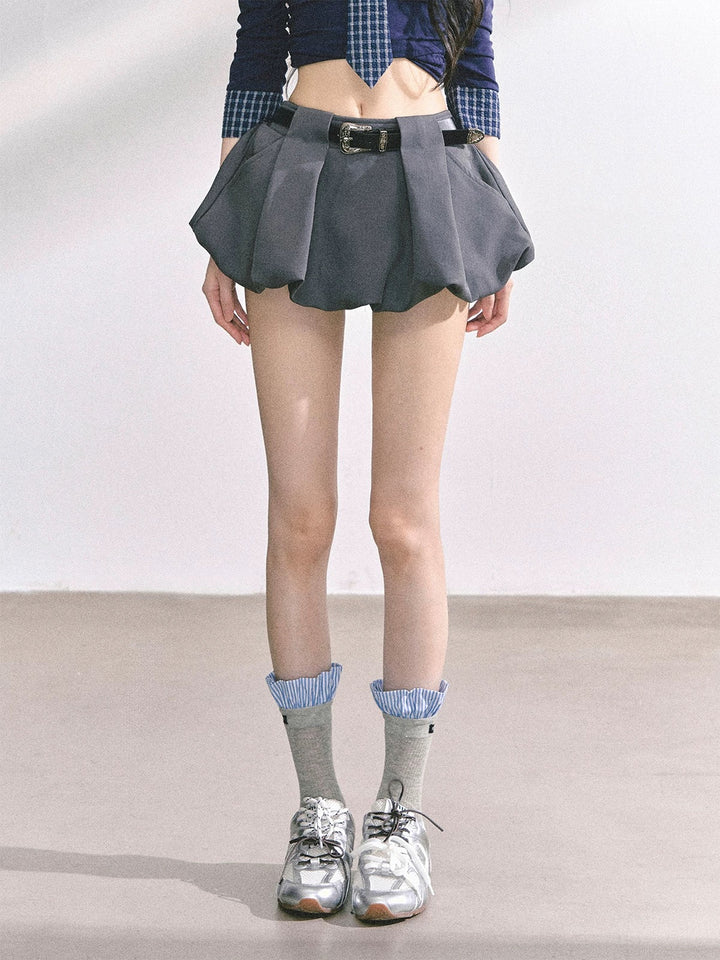 ベルトバルーンミニスカート  Mc 600