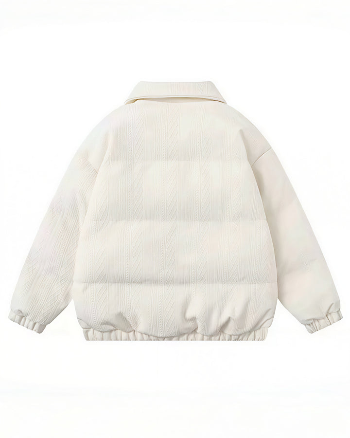 リボンカラーダウンジャケット Mc 604