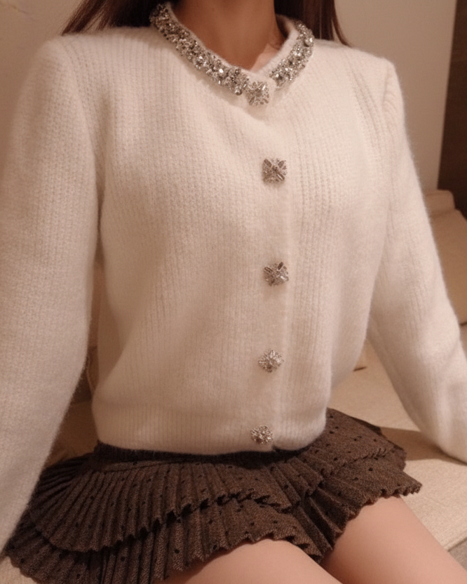 ホリデービジューニットカーディガン Mc 672