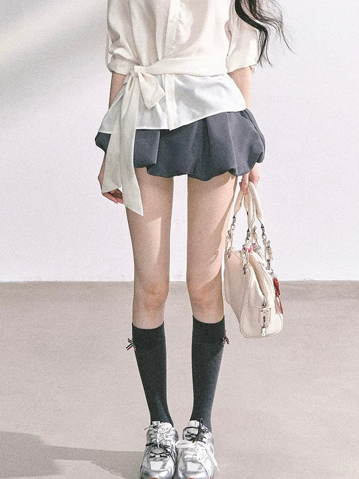 ベルトバルーンミニスカート  Mc 600