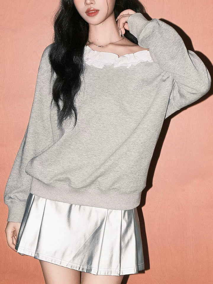 ロゴフリルオフショルプルオーバー　Mc 649