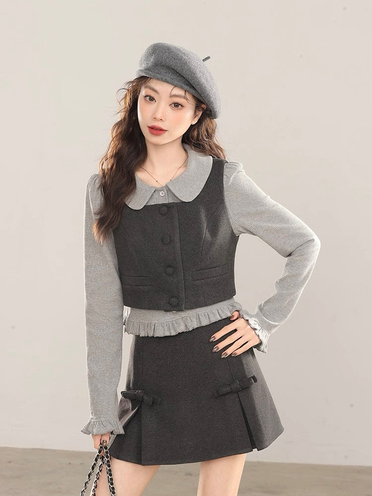 ウールカラーベストセットアップ　Mc 558