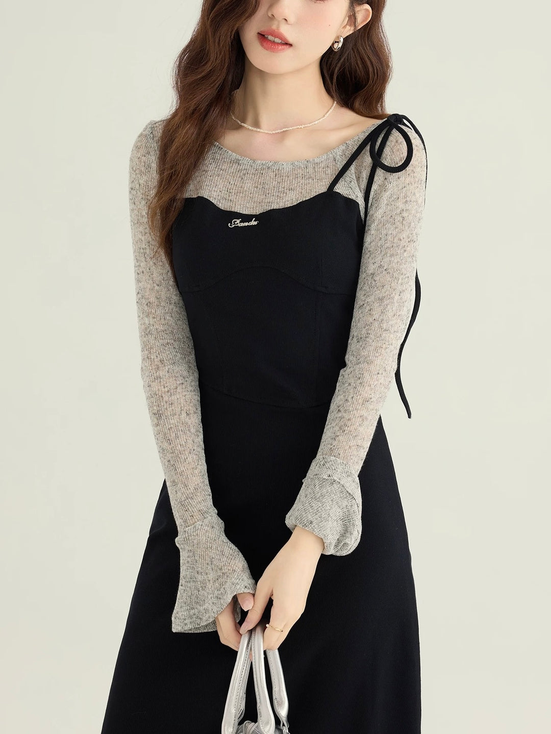 シアースリーブドッキングワンピース　Mc 559