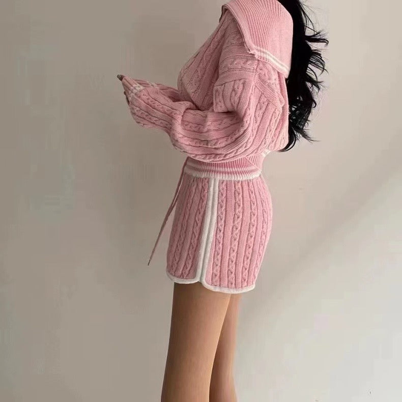 ビジューラインボーダーショートセットアップ Alley by w closet（アリーバイダブルクローゼット）の「【Alley
