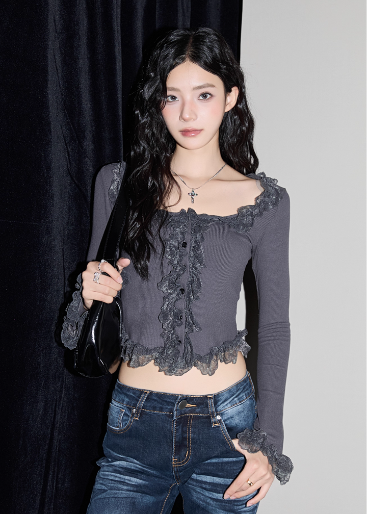 シアーフリルリブニット Mc 318