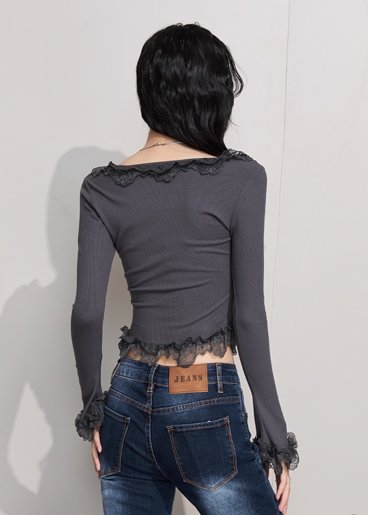 シアーフリルリブニット Mc 318