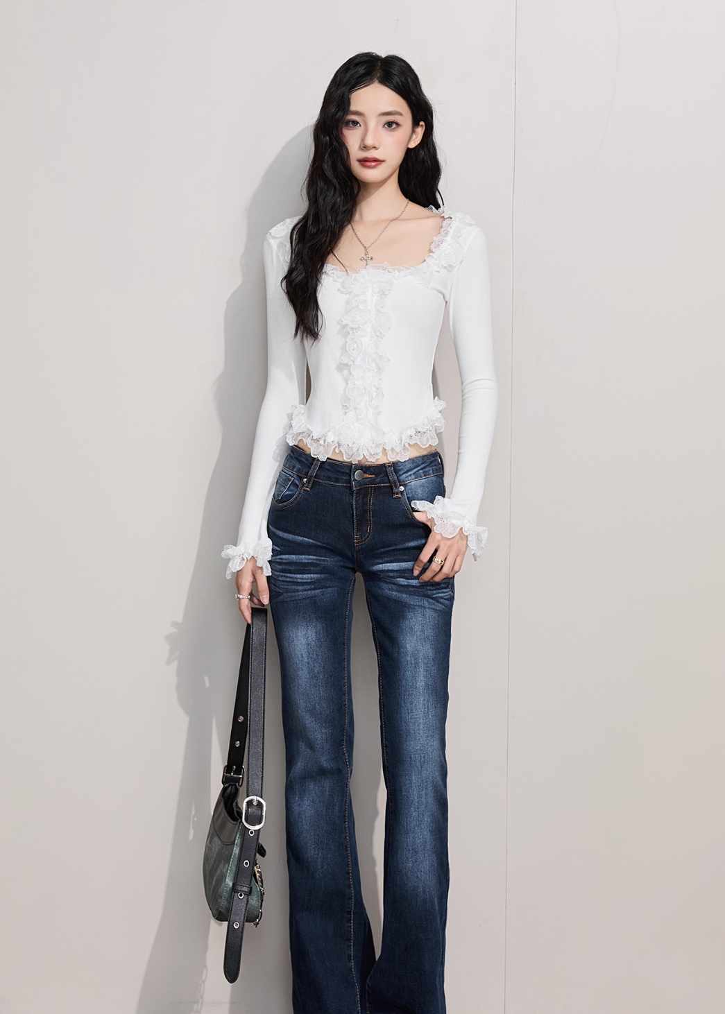 シアーフリルリブニット Mc 318