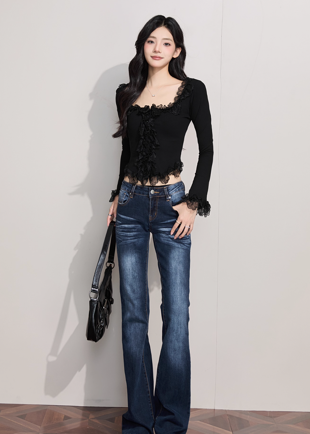 シアーフリルリブニット Mc 318