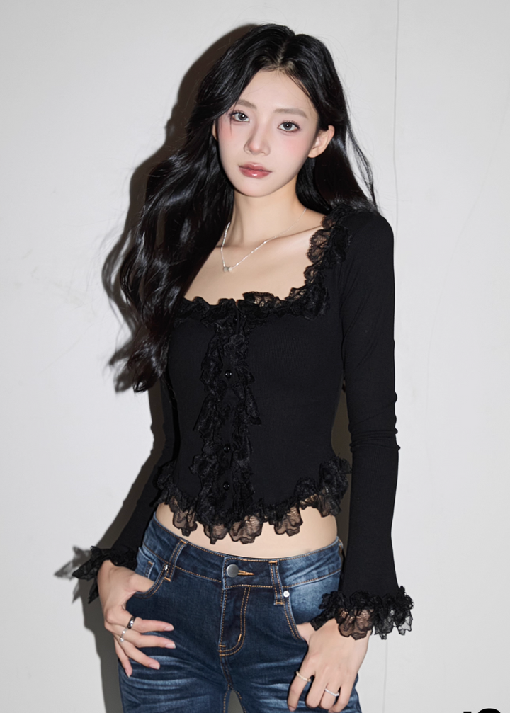 シアーフリルリブニット Mc 318