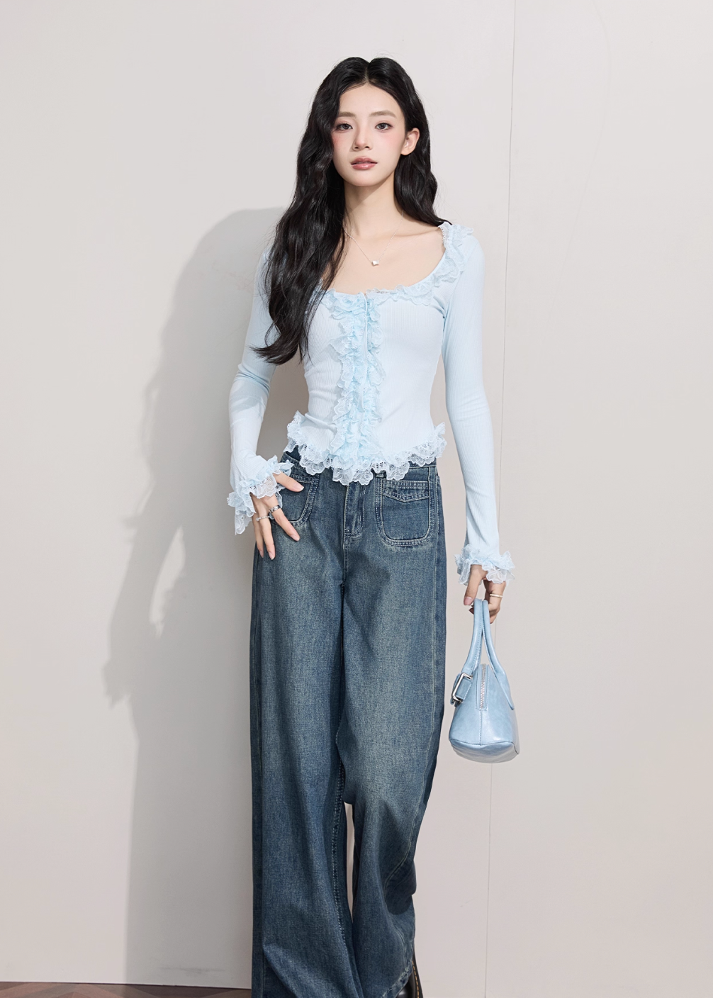 シアーフリルリブニット Mc 318