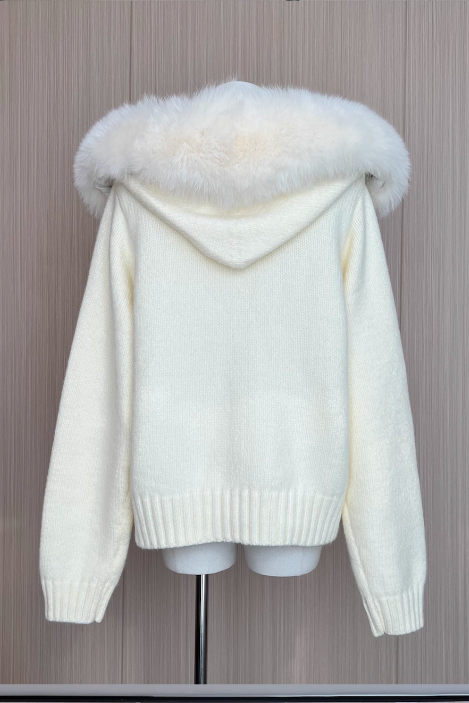 ファーフーディーニットパーカー Mc 278