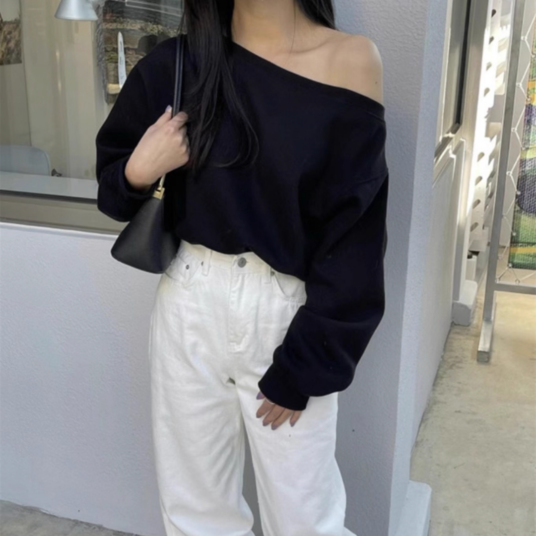 ワンショルダースウェットトップス Mc 242