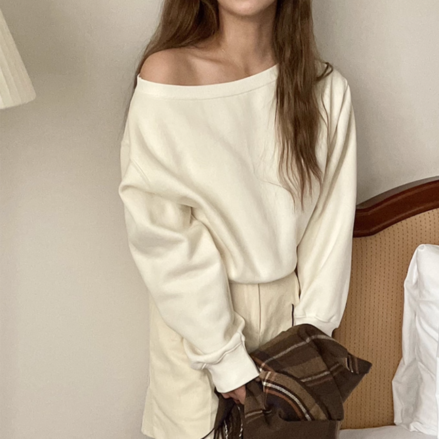 ワンショルダースウェットトップス Mc 242