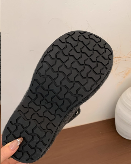 フェイクウール厚底メリージェーン Mc 598