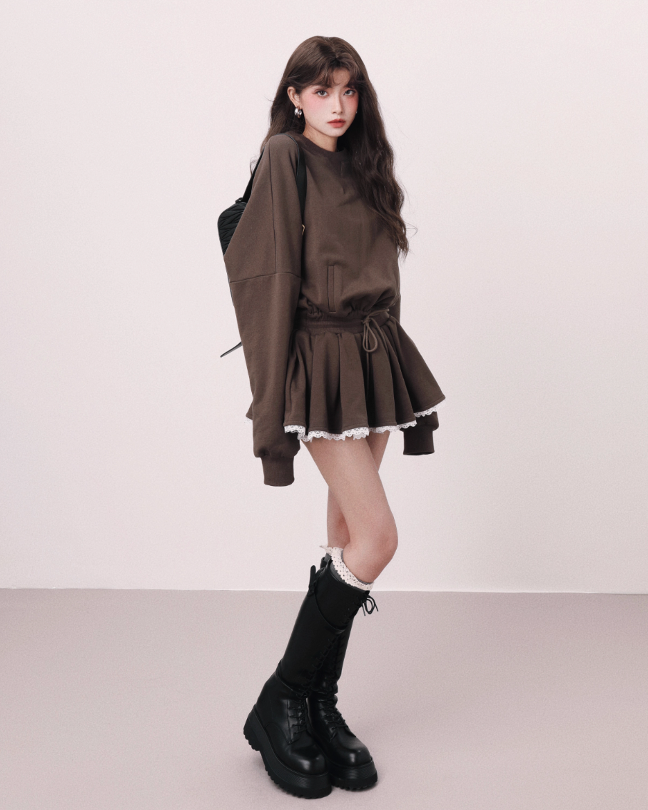 フレアスウェットワンピース Mc 582