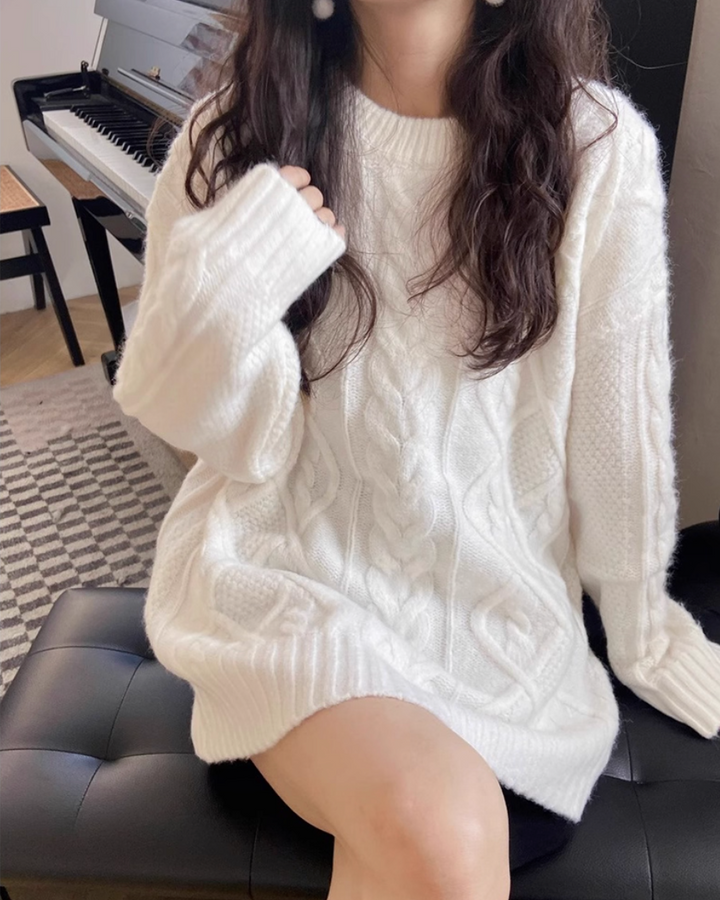 ケーブルニットプルオーバー Mc 315