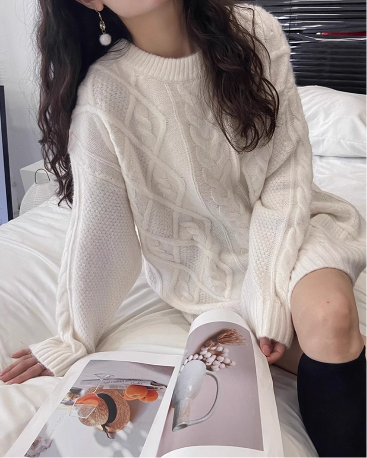 ケーブルニットプルオーバー Mc 315