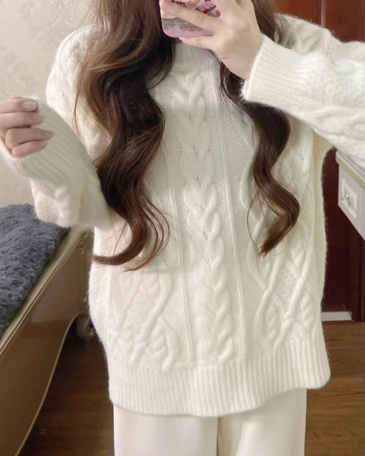 ケーブルニットプルオーバー Mc 315