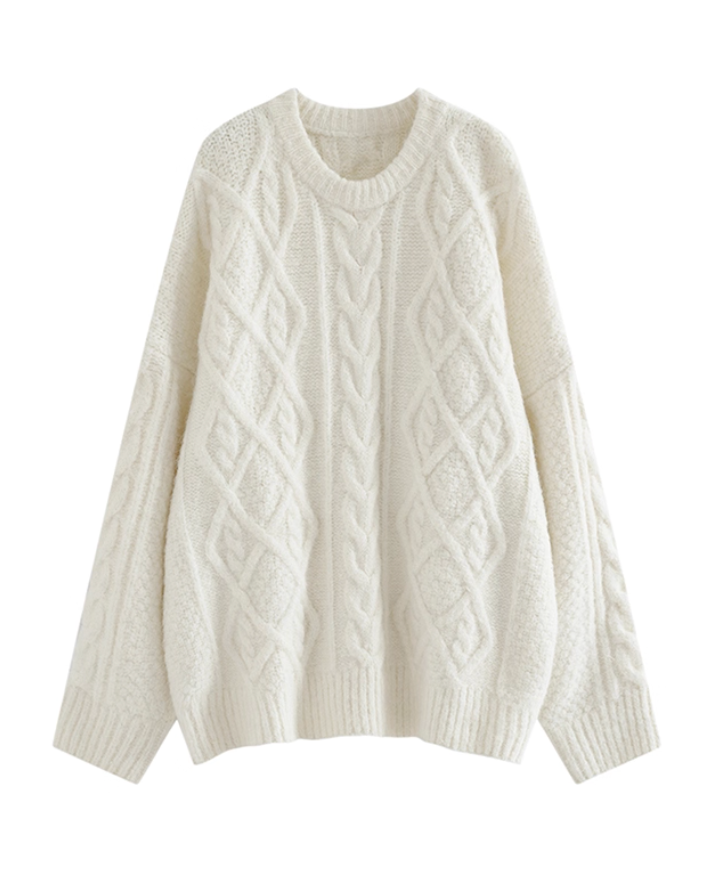 ケーブルニットプルオーバー Mc 315