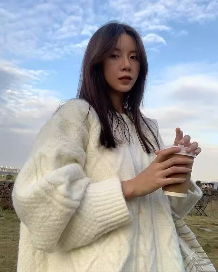 ケーブルニットプルオーバー Mc 315