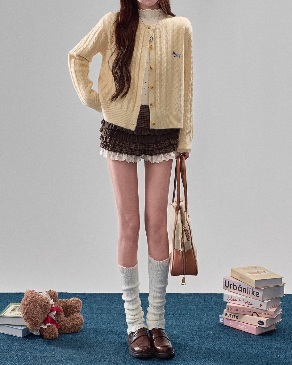 チェックティアードミニスカート Mc 574