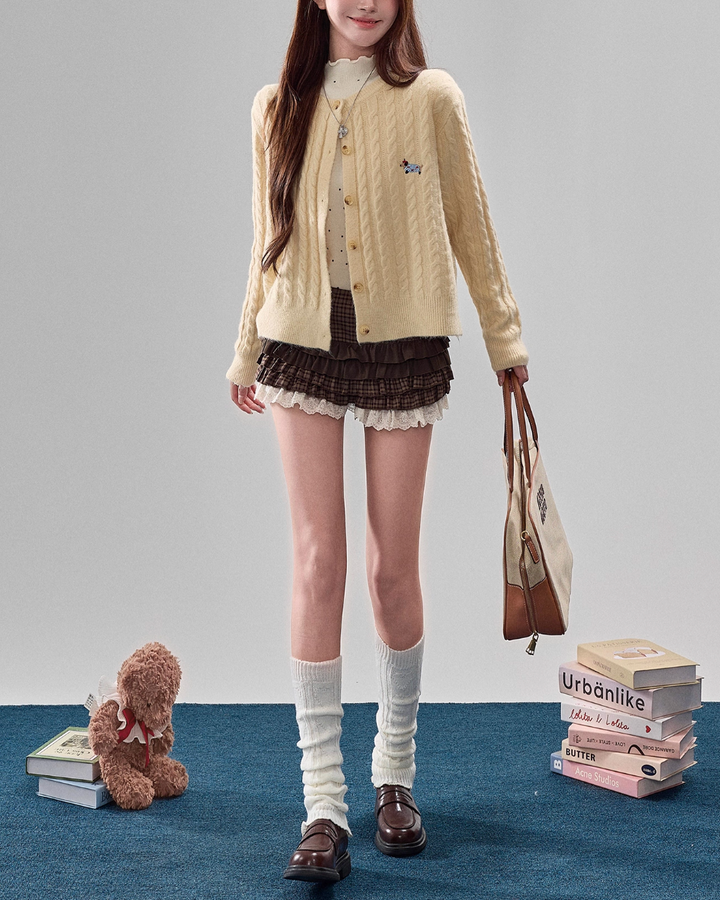 チェックティアードミニスカート Mc 574