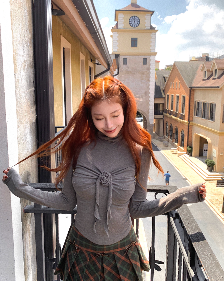 ローズドレープニットトップス Mc 576