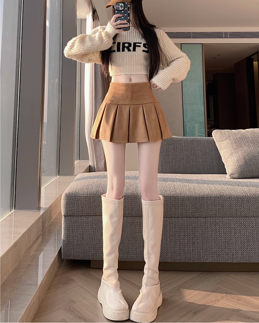 チョコレートプリーツスカート Mc 347