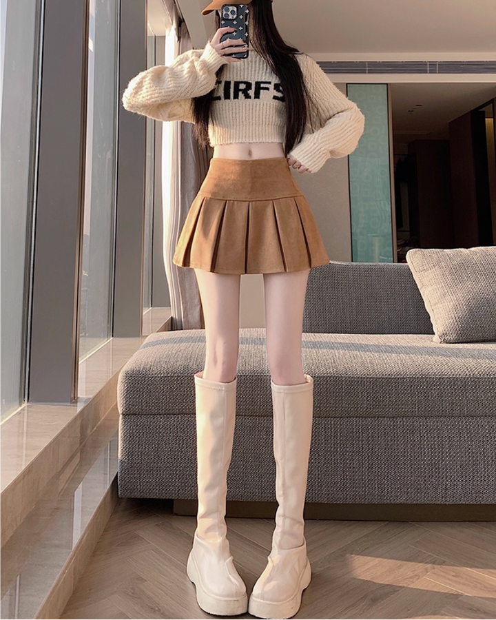 チョコレートプリーツスカート Mc 347