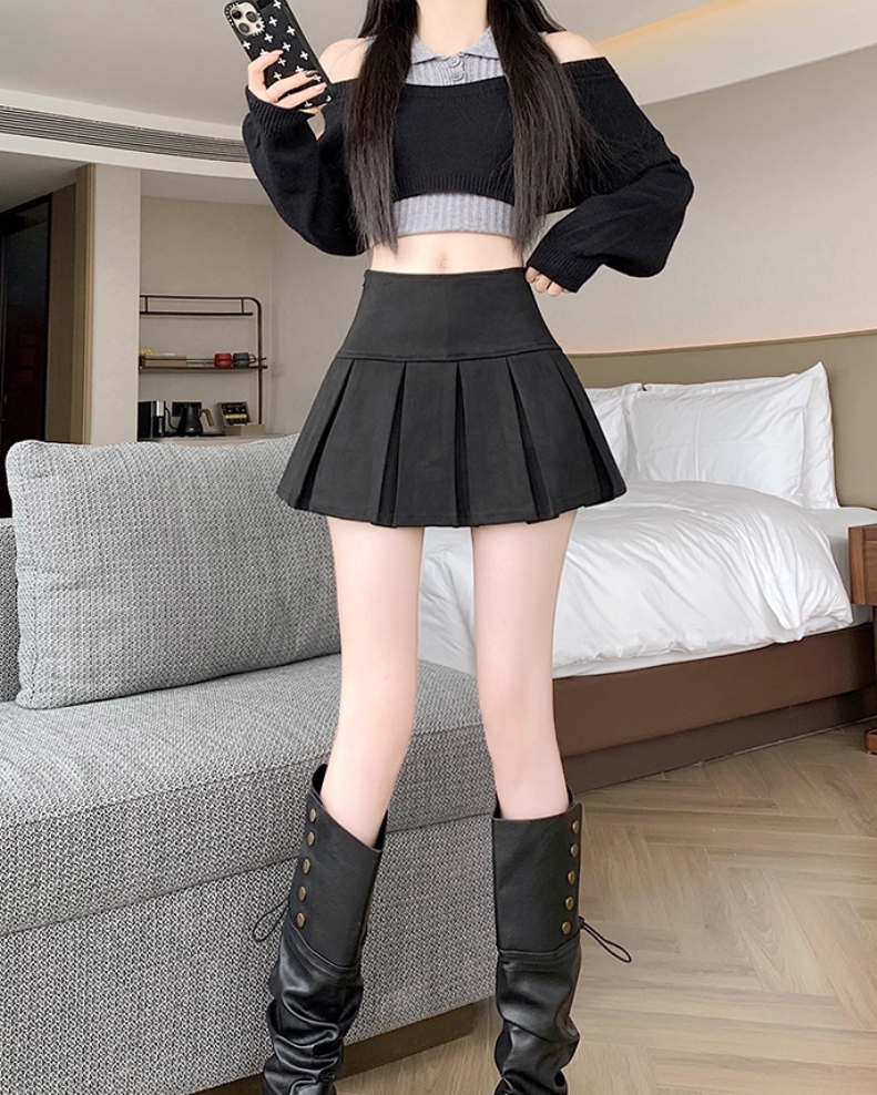 チョコレートプリーツスカート Mc 347