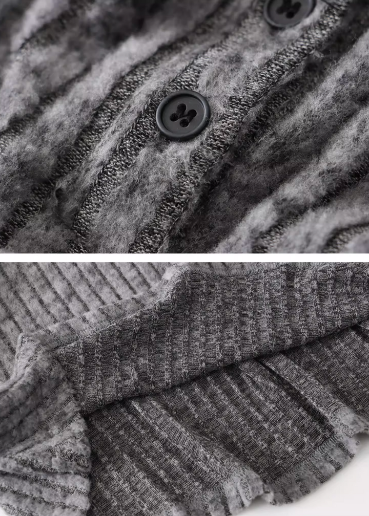 フロントボタンリブニットロングワンピース Mc 165