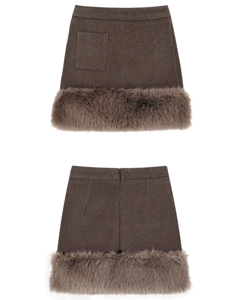 ポケット付きファー切替ミニタイトスカート Mc 230