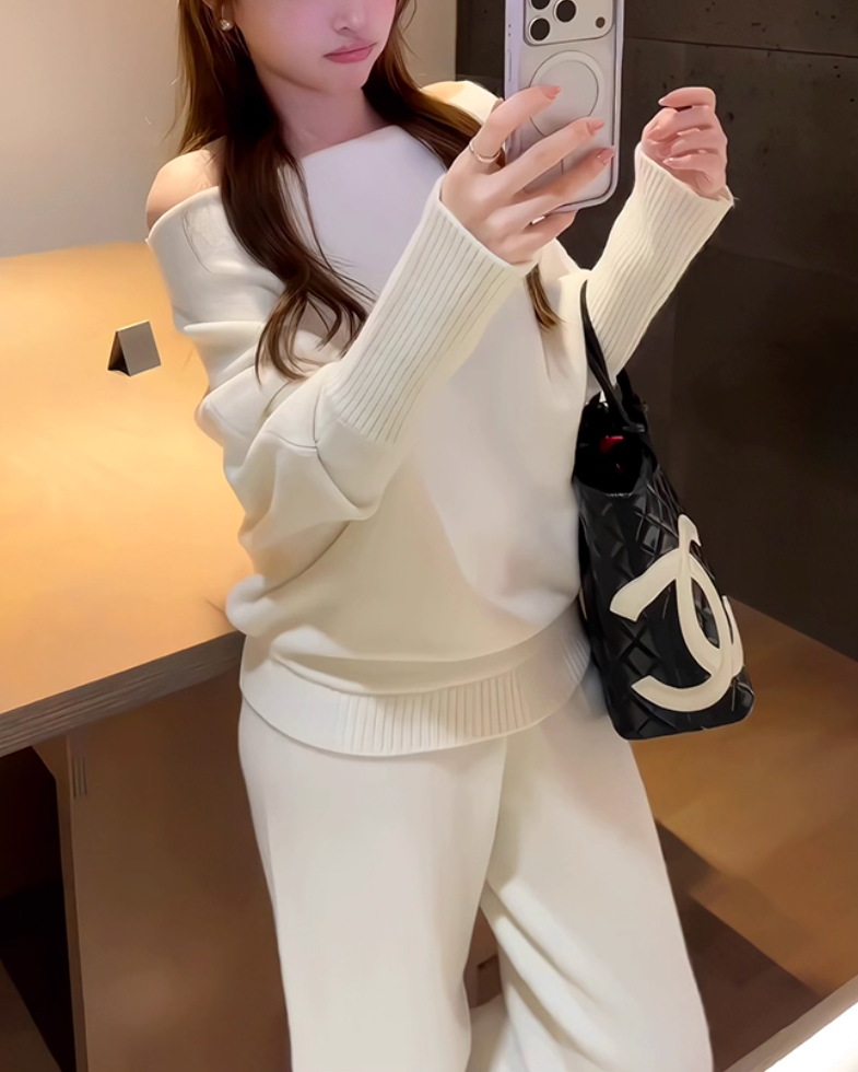 オフショルニットセットアップ  Mc 618