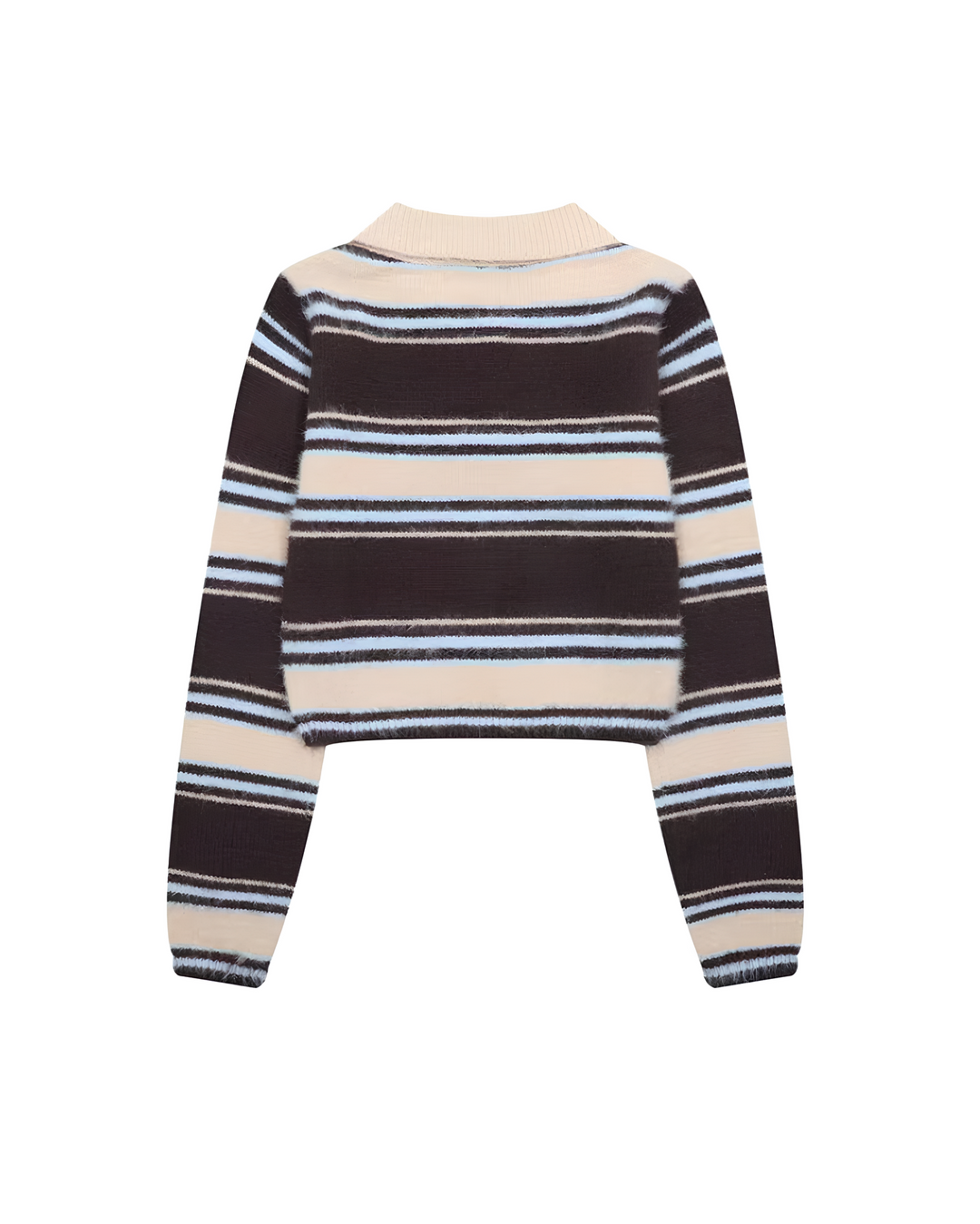 エンブレムボーダー ポロニットトップス Mc 744