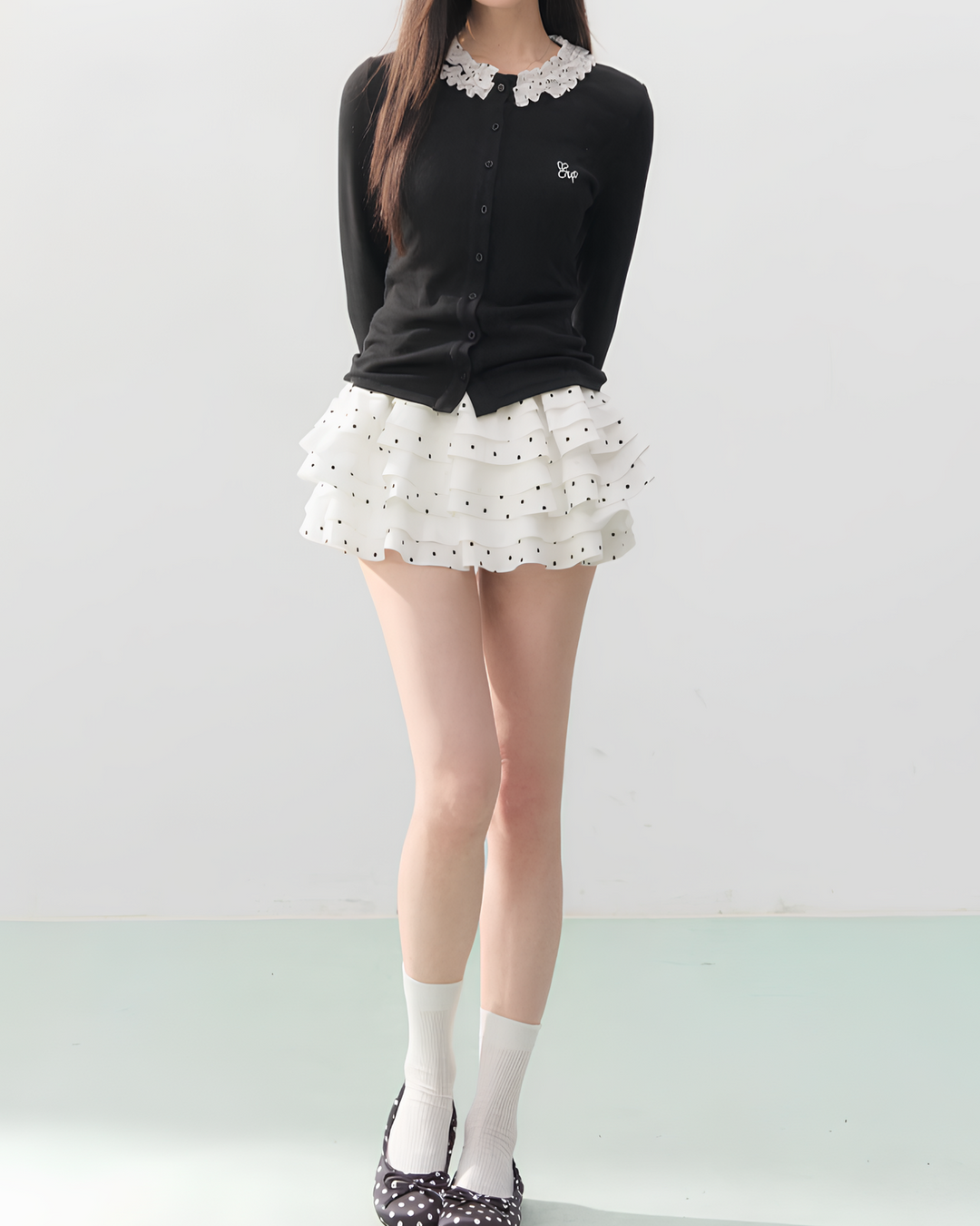 ドットティアード ミニスカート Mc 749