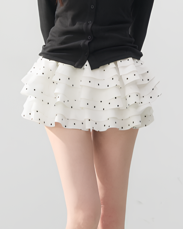 ドットティアード ミニスカート Mc 749