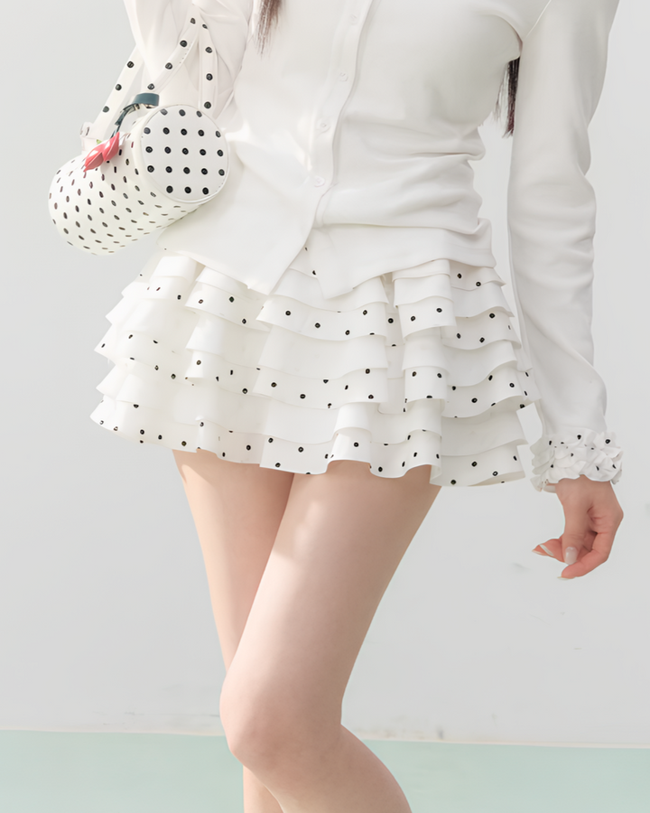 ドットティアード ミニスカート Mc 749