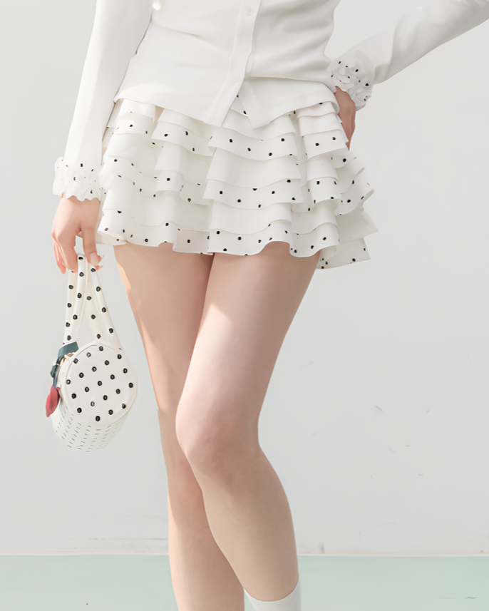 ドットティアード ミニスカート Mc 749