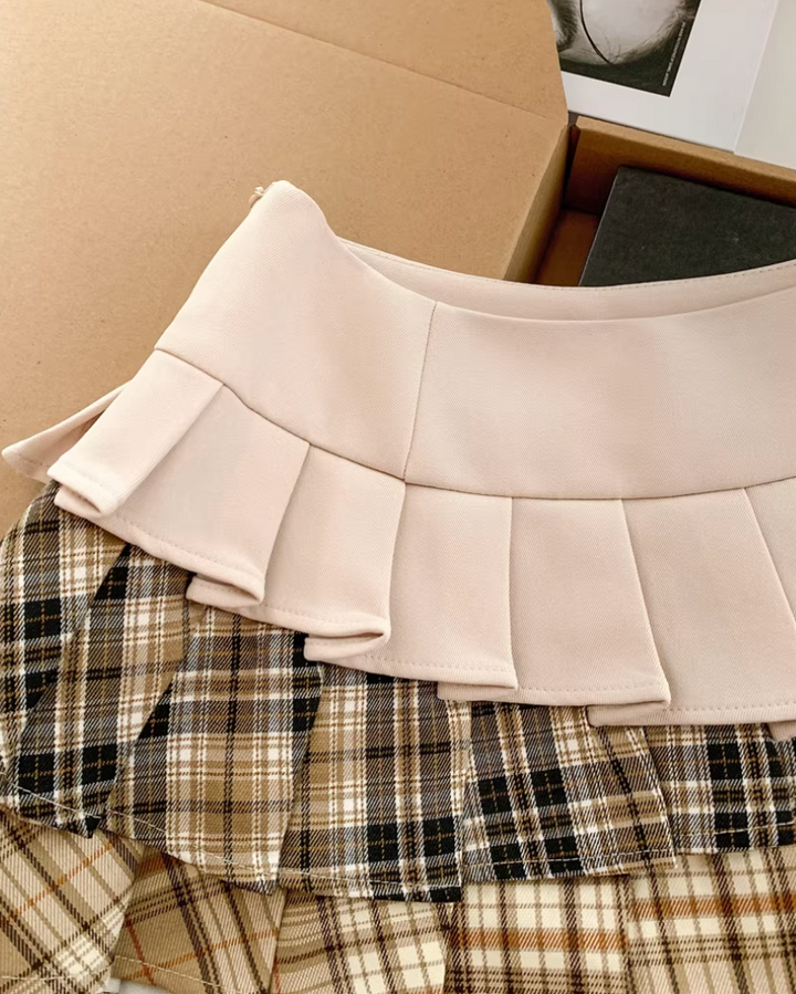 ヴィンテージmixプリーツスカート Mc 654