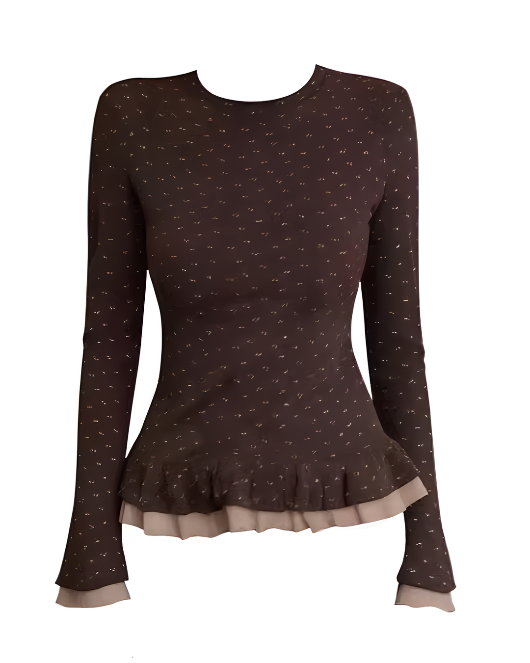 ショコラフラワーペプラムトップス Mc 760