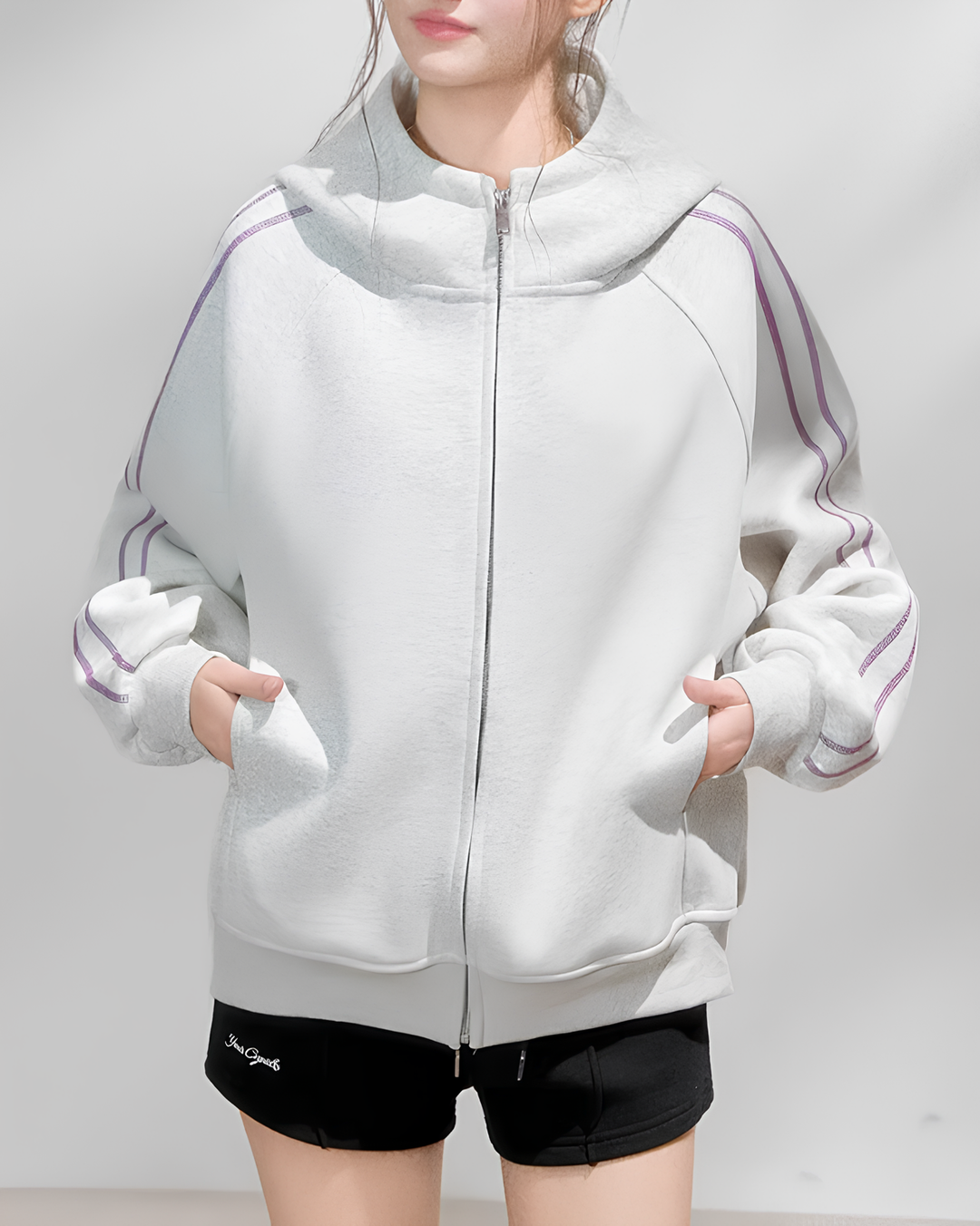 ルーズジップフーディー Mc 767