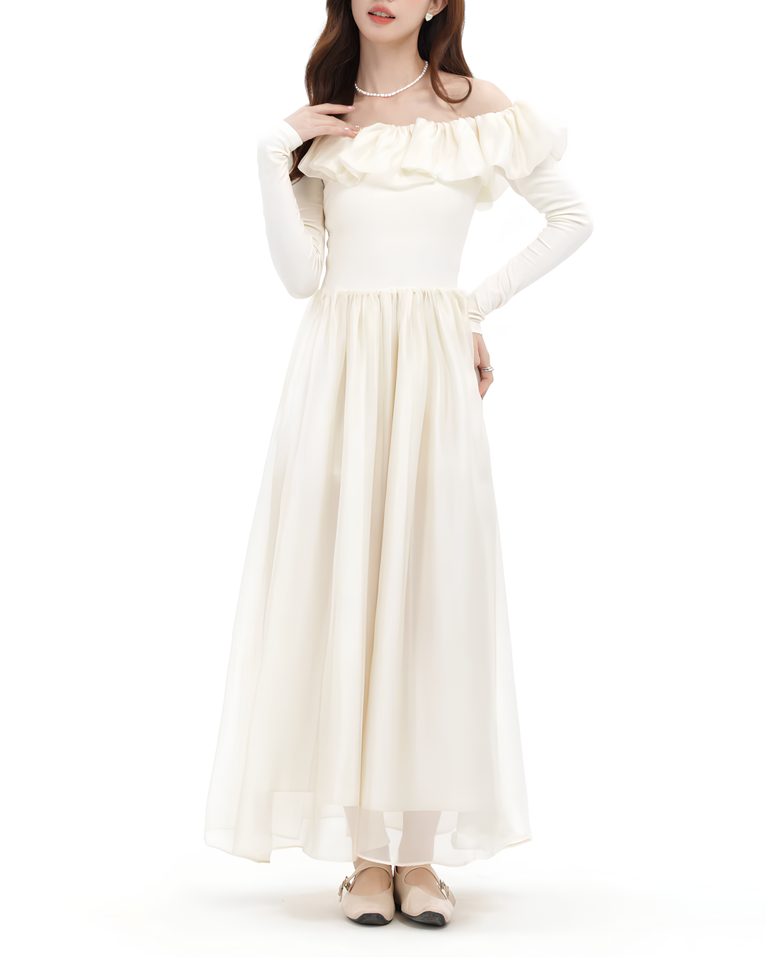 オフショルシアーワンピース Mc 771