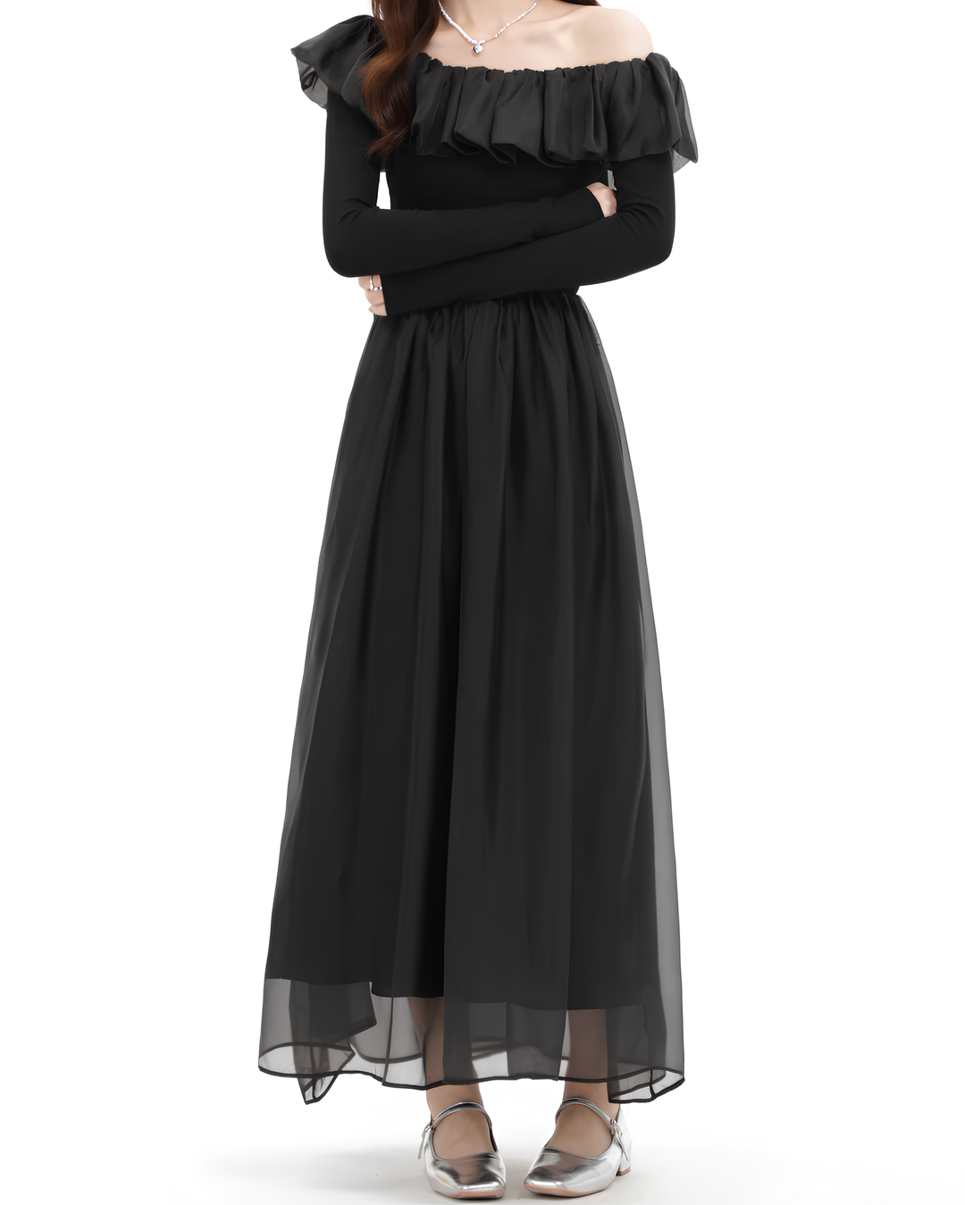 オフショルシアーワンピース Mc 771