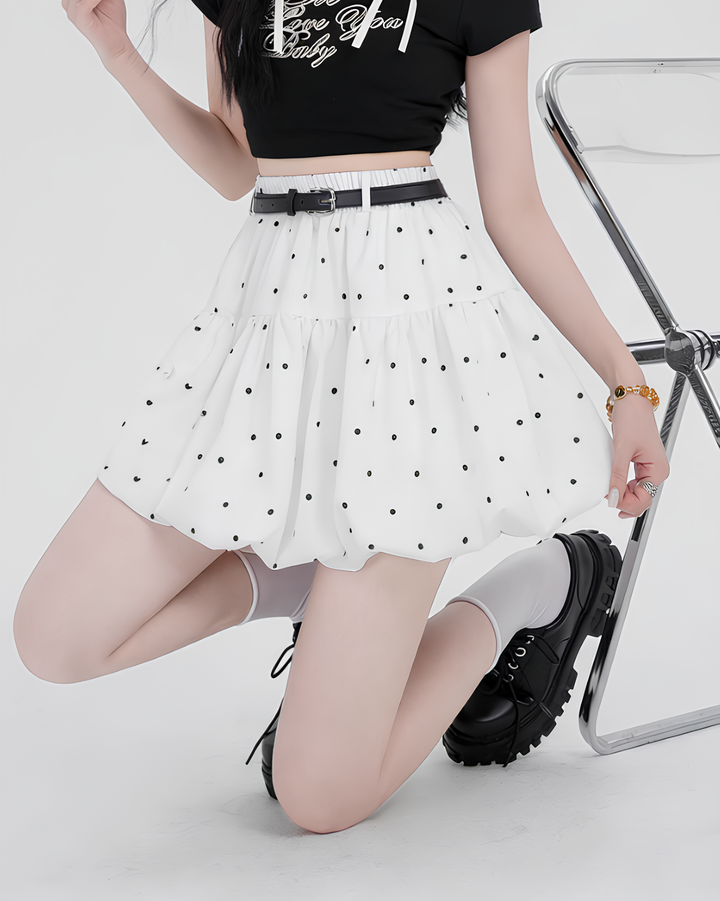 ドットティアードミニスカート Mc 803