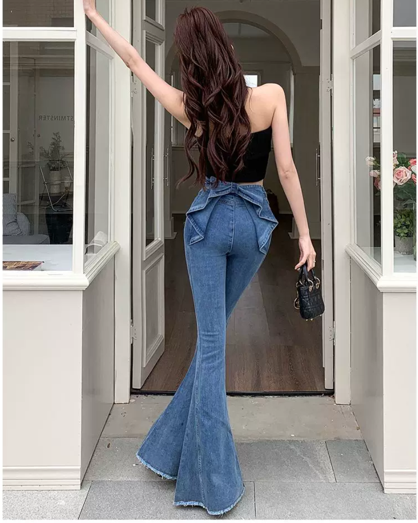 リボンフレアデニム　Mc 850