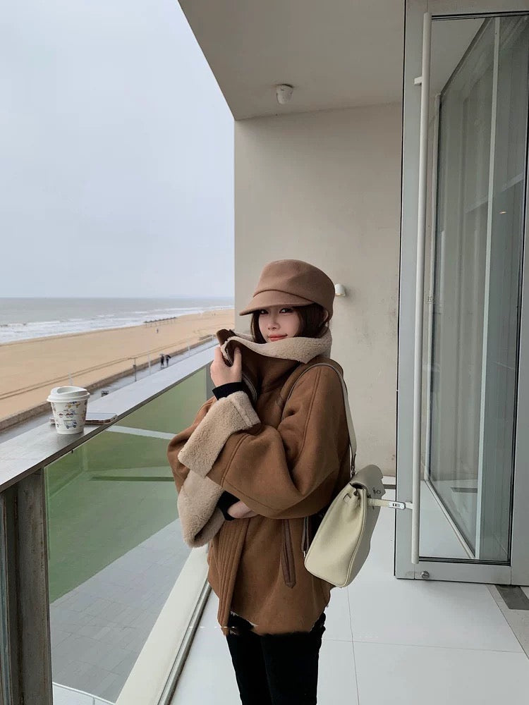 ボアカラールーズジャケット Mc 566