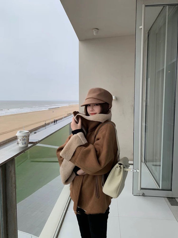 ボアカラールーズジャケット Mc 566