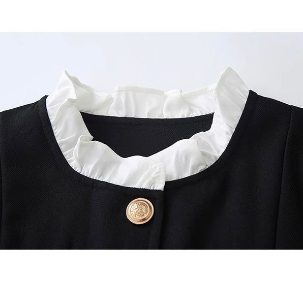 ベルト付きクラシカルミリタリースタイルワンピース Mc 532