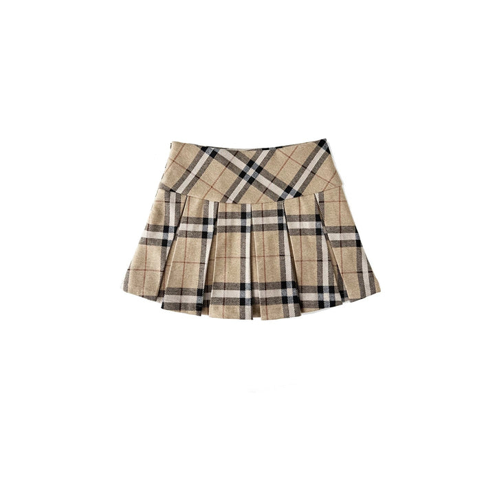 チェックプリーツスカート Mc 596
