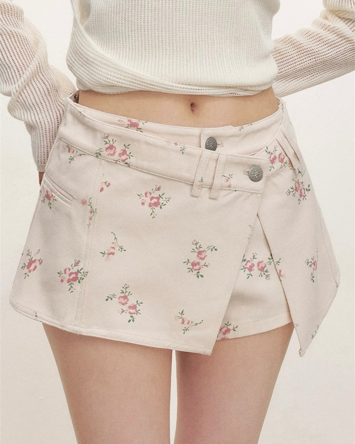 フラワーアシメミニスカパン Mc 728